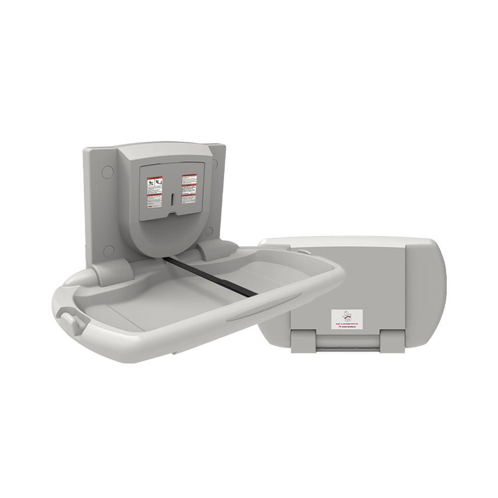 ASI 9012 Baby Changing Station, SurfaceMounted, Plastic