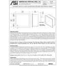 ASI 8155 Commercial Specimen Cabinet Extension Sleeve, Stainless Steel