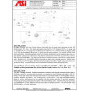 ASI 8202 L-Shaped Four-Leg Fold-Up Shower Seat, 33-1/2