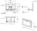 ASI 9018-9 Baby Changing Station - Horizontal - Stainless Steel - Surface Mounted