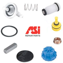 ASI Global 40-8267340 Dividing Alcove 2-Ear Panel Kit, Powder Coated Metal, Chrome Stirrup Bathroom Stall Hardware - Alcove Brackets