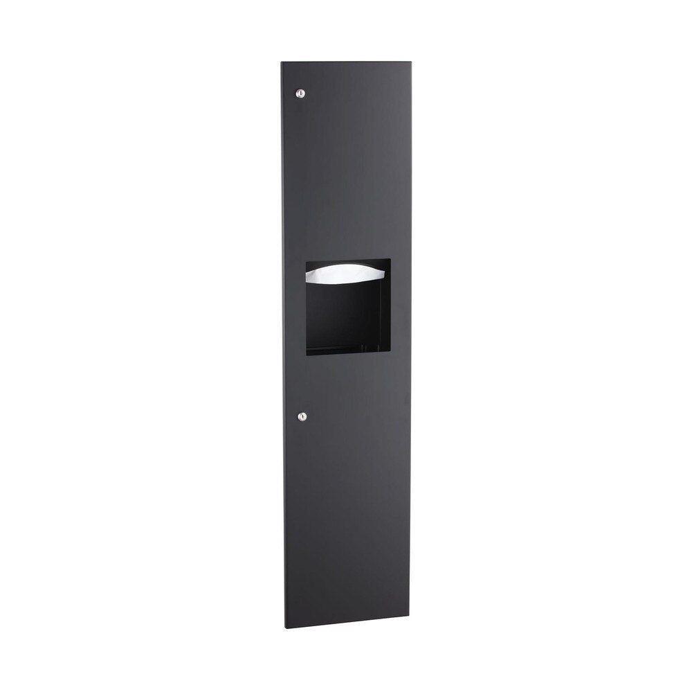 Bobrick B-38034.MBLK Matte Black Towel And Waste-4