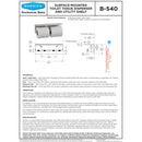 Bobrick B-540 Surface-Mounted Toilet Tissue Dispenser & Utility Shelf