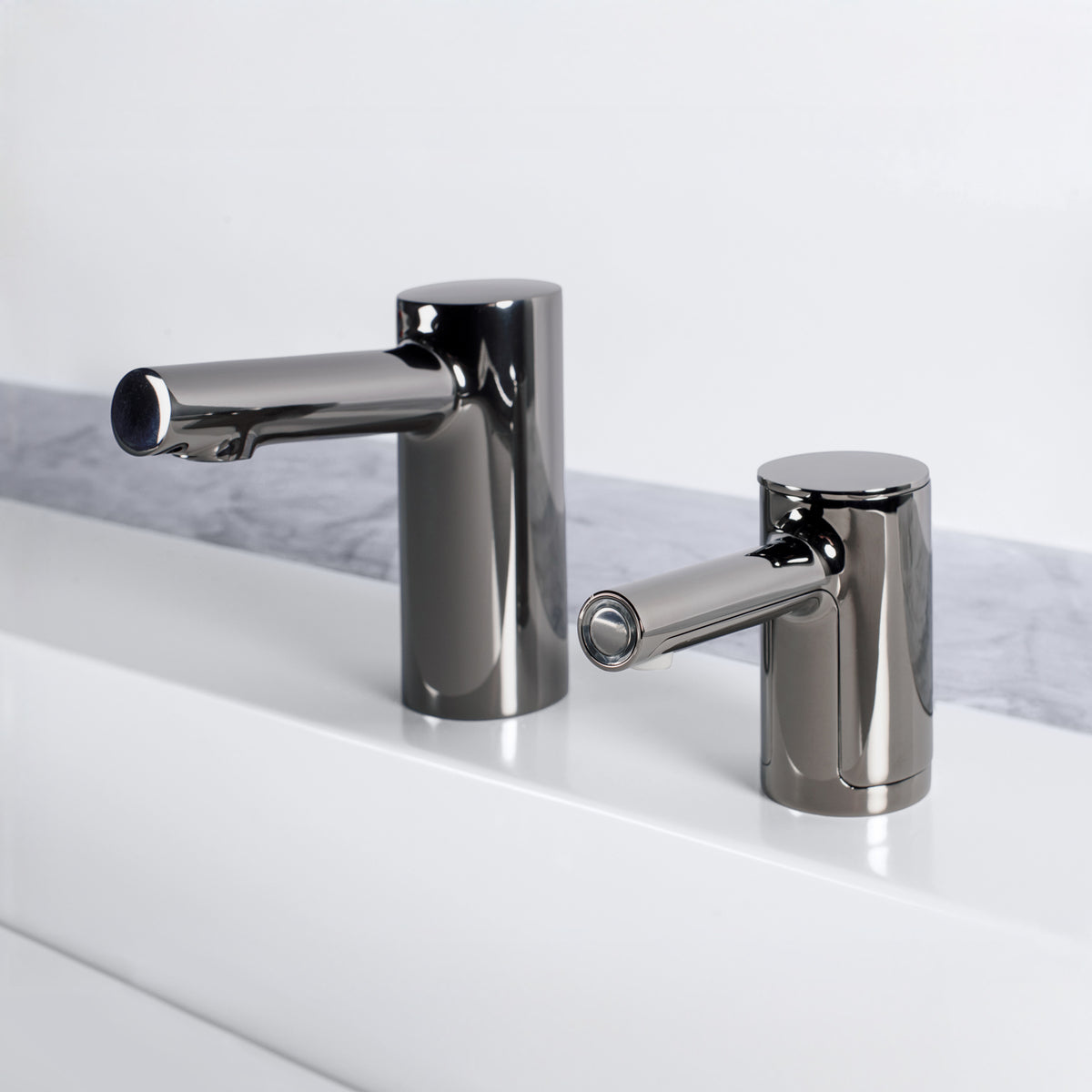 Bobrick B-901 Fino Top-Fill Foam Soap Dispenser - Polished Graphite (Cylindrical Style)