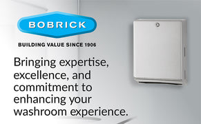 Bobrick B-262 Commercial Paper Towel Dispenser, Surface-Mounted, Stainless Steel