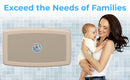 Koala Kare KB200-00 Horizontal Baby Changing Station, Wall-Mounted, Cream, Updated Part Number: KB300-00