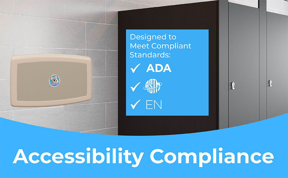 Koala Kare KB300-00 Horizontal Baby Changing Station, Surface-Mounted, Beige (Formerly KB200-00)
