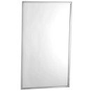 Bobrick B-1658-1830 (18 x 30) Tempered Glass Channel Frame Mirror 18" W x 30" H