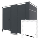 Bradley Toilet Partition (Phenolic) 1 ADA Between Wall (60" W x 61-1/4" D) Phenolic - BW33660-PBC