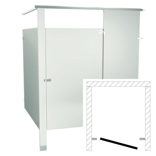 Bradley BWADA Toilet Partition, ADA Between Wall Compartment, 60