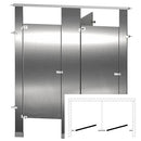 Bradley Toilet Partition (Stainless Steel) 2 Between Wall (72"W x 61-1/4"D) BW23660
