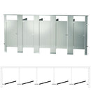 Bradley Toilet Partition (Metal) 5 Between Wall (180" W x 61-1/4" D) BW53660