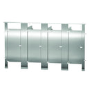 Bradley Toilet Partition (Stainless Steel) 4 Between Wall (144"W x 61-1/4"D)  BW43660