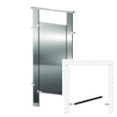 Bradley Toilet Partition (Stainless Steel) 1 Between Wall (36"W x 61-1/4"D)  BW13660