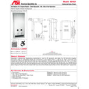 ASI 0464-50 Commercial Restroom Sanitary Napkin/ Tampon Dispenser, 50 Cents, Recessed-Mounted, Stainless Steel