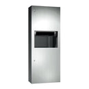 ASI 64696AC-9 Automatic Combination Commercial Paper Towel Dispenser/Waste Receptacle, Surface-Mounted, Stainless Steel