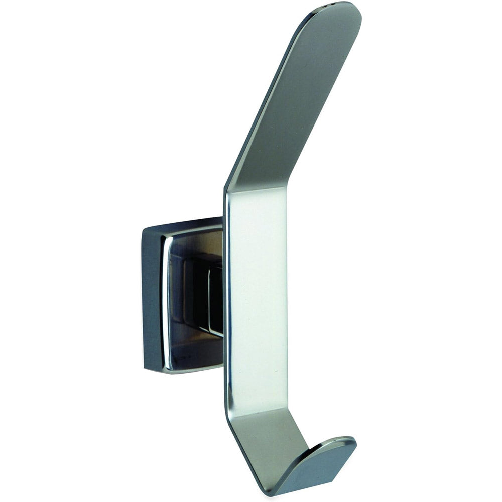 Bobrick B-6827 Commercial Heavy-Duty Hat & Coat Hook, 2" W x 6-1/2" H x 3-1/16" D, Stainless Steel w/ Satin Finish