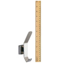 Bobrick B-682 Commercial Heavy-Duty Hat & Coat Hook, 2" W x 6-1/2" H x 3-1/16" D, Stainless Steel