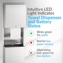 Bobrick B-3974 Automatic Combination Commercial Paper Towel Dispenser/Waste Receptacle, Recessed-Mounted, Stainless Steel