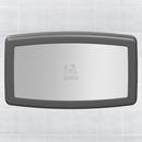 Koala Kare KB200-01SS (Now KB300-01SS) Horizontal Baby Changing Station, Wall-Mounted, Grey with SS Veneer, Updated Part Number: KB300-01SS