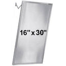 Bradley 782-016300 (16 x 30) Commercial Restroom Mirror, Tilt Frame, Stainless Steel w/ Satin Finish, 16"W x 30"H