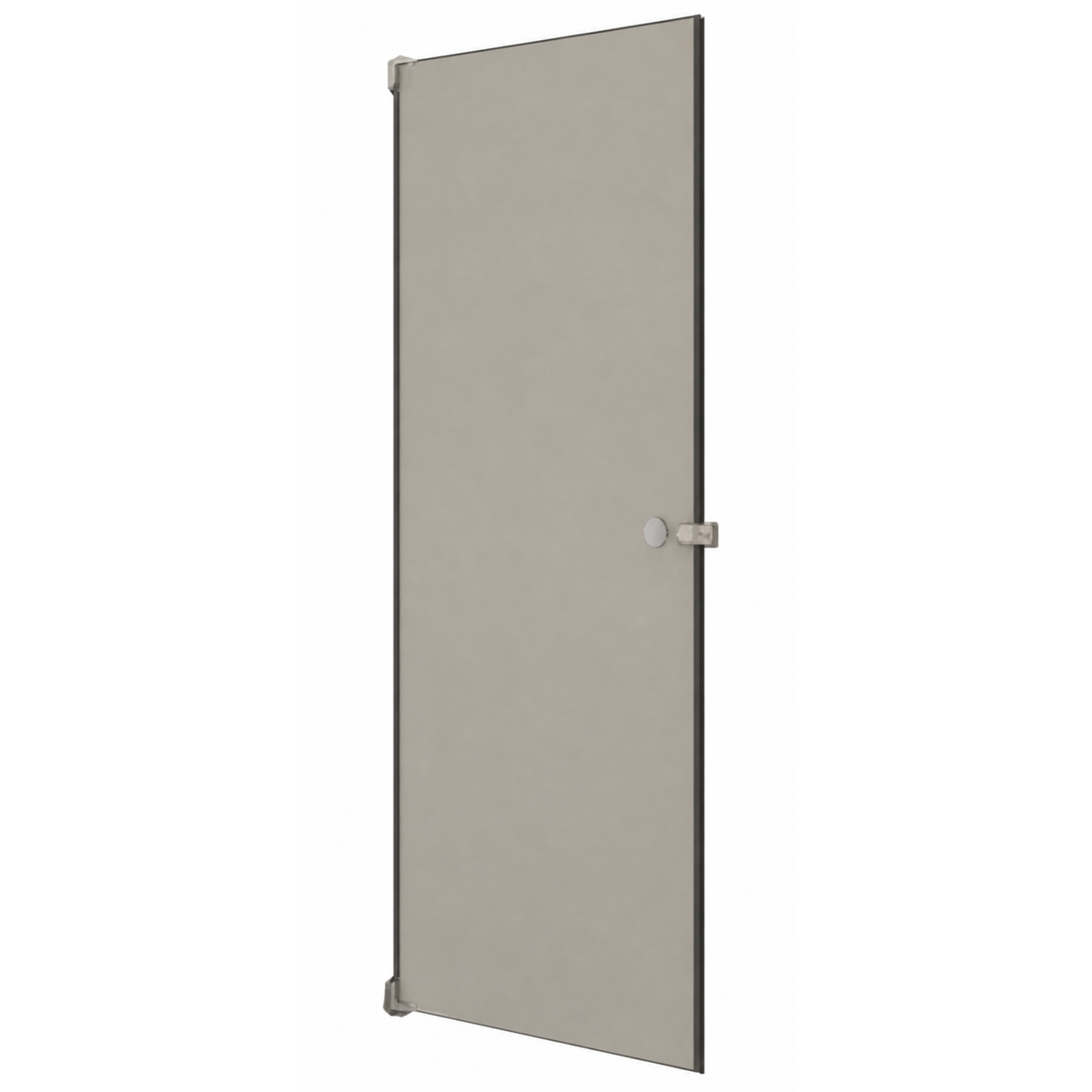 Hadrian (Metal) Stall Door (34" x 58") Powder Coated Metal, Includes 601010 Chrome B/F Out-Swing Hardware Kit - 510034