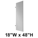 Total Restroom, SSUS300, Stainless Steel Urinal Screen Toilet Partition Divider, 18" x 48"
