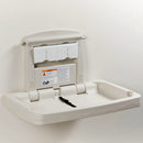Rubbermaid Sturdy Station 2 Baby Changing Table, 33.5 X 21.5, Platinum - RCP781888