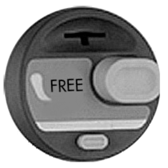Bobrick 3706-250 Napkin & Tampon Vendor Coin Conversion Kit, Free Operation