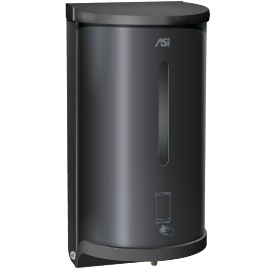 ASI 0362-41 Commercial Cartridge Soap Dispenser, Surface-Mounted, Touch-Free, Matte Black Finish, Stainless Steel - 30 Oz