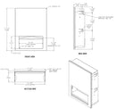 ASI 6457-41 Piatto Recessed Paper Towel Dispenser, Black Phenolic Door