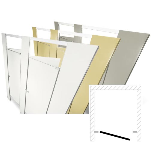 Hadrian Toilet Partitions (Metal) 1 ADA Between Wall (60"W x 61 1/4"D) BWADA-HADRIAN