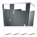 Hadrian Toilet Partition (Plastic) 4 In Corner (144"W x 61-1/4"D) IC43660-PL-HADRIAN