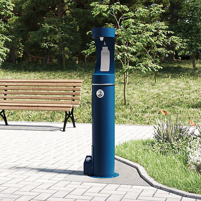 Elkay 4481FPBLU Outdoor Bottle Filler Foot Pedal Accessory, Blue
