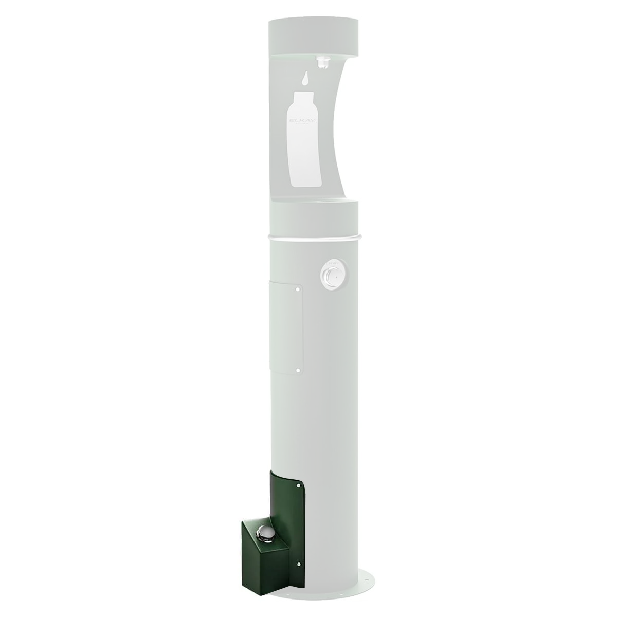 Elkay 4481FPEVG Outdoor Bottle Filler Foot Pedal Accessory, Evergreen
