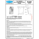 Bobrick B-294 1830 (18x30) Angle-Frame Two Position Tilt Mirror 18"W x 30"H