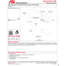 ASI 3701-18W Snap Flange (1-1/4" O.D) White Powder Coated Finish - Straight Grab Bar, 18"