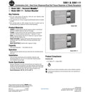 Bradley 5961-11 Horizontal Combi Unit-RH, Surface Mounted, ADA Compliant