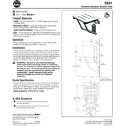 Bradley 9591-00 Shower Seat Square Phenolic