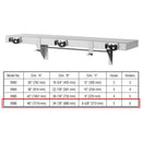 Bradley 9986-00 Mop & Broom Holder, Stainless Steel - 5 Hooks/6 Holders