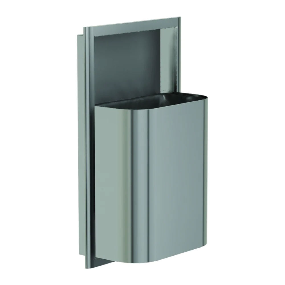 Bradley Elvari Series Waste Receptacles - Semi-Recessed, Small Capacity, 8 GAL - 3B1-103400