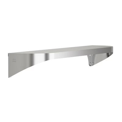 Bradley Elvari Series Shelf, Stainless Satin, 20 Gauge, 5" X 24" - 7B2-0052400 (Classic Satin Stainless)