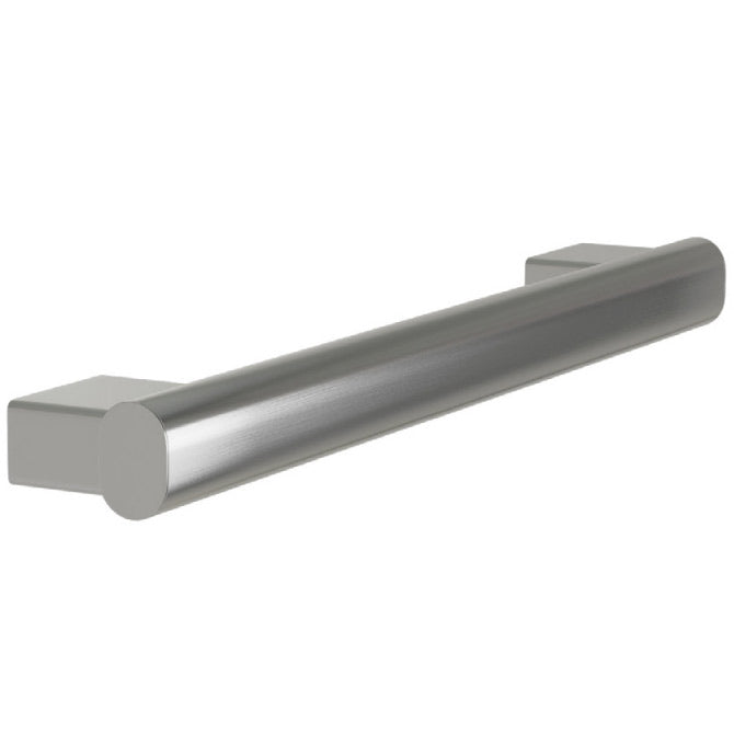 Bradley 18" Elvari Grab Bar, Oval, Peened, Satin Stainless - 8B1-2011800
