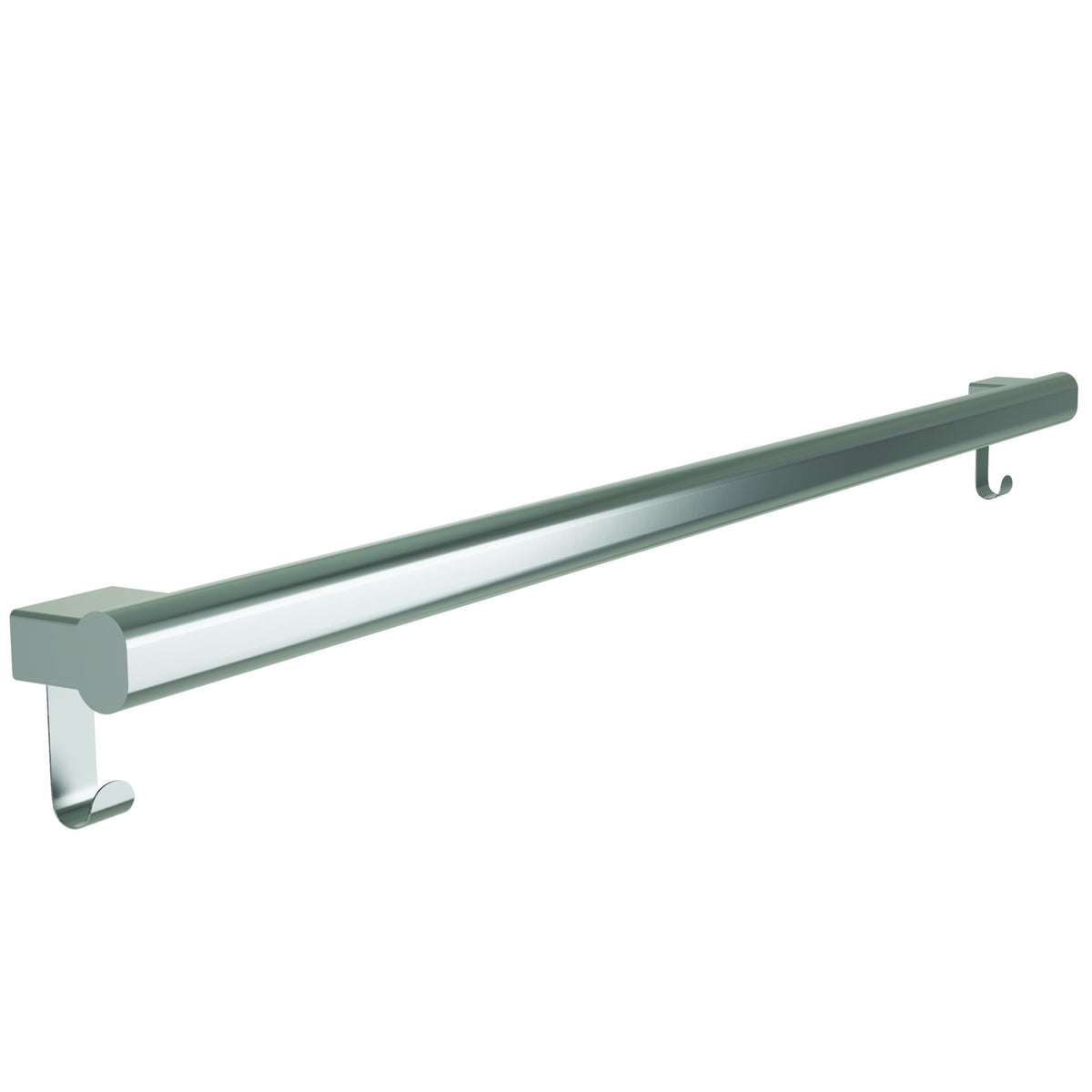 Bradley Elvari 42" Grab Bar Oval, Stainless Satin w/ Hooks, 8B1-0014296 (Classic Satin Stainless)