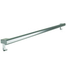 Bradley Elvari Series Grab Bar Oval, Stainless Satin w/ Hooks, 48" - 8B1-0014896