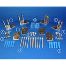 ASI Global 40-8277010 Ending Alcove 1-Ear Panel Kit, Phenolic, Stainless Stirrup Bathroom Stall Hardware - Alcove Brackets