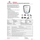 World Dryer VERDEdri Q-962A2 Suface-Mounted ADA Hand Dryer, Aluminum, Graphite, Automatic