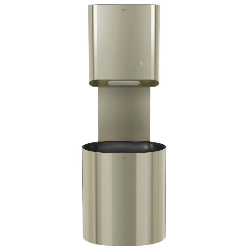 Bradley Elvari Series Towel/Waste Combination Unit - Surface Mounted, 14 GAL - 2B5-110000-BN, Brushed Nickel