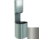 Bradley Elvari Series Towel/Waste Combination Unit - Surface Mounted, 14 GAL - 2B5-110000-BS, Brushed Stainless