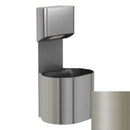 Bradley Elvari Series Towel/Waste Combination Unit - Surface Mounted, 10 GAL - 2B5-113400-BN, Brushed Nickel